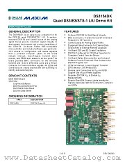 DS3154DK datasheet pdf MAXIM - Dallas Semiconductor