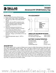 DS3800 datasheet pdf MAXIM - Dallas Semiconductor