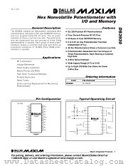 DS3930 datasheet pdf MAXIM - Dallas Semiconductor