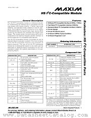 HSI2CMOD datasheet pdf MAXIM - Dallas Semiconductor