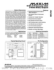 ICL7109 datasheet pdf MAXIM - Dallas Semiconductor