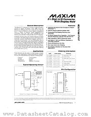 ICL7116 datasheet pdf MAXIM - Dallas Semiconductor