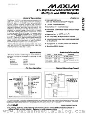 ICL7135 datasheet pdf MAXIM - Dallas Semiconductor
