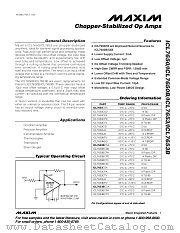 ICL7650 datasheet pdf MAXIM - Dallas Semiconductor