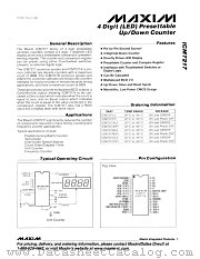 ICM7217 datasheet pdf MAXIM - Dallas Semiconductor