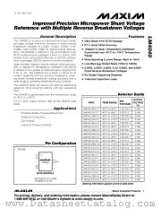 LM4040 datasheet pdf MAXIM - Dallas Semiconductor