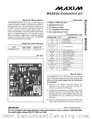 MAX038EVKIT datasheet pdf MAXIM - Dallas Semiconductor