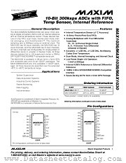 MAX1030 datasheet pdf MAXIM - Dallas Semiconductor