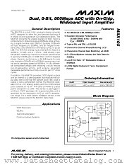 MAX105 datasheet pdf MAXIM - Dallas Semiconductor