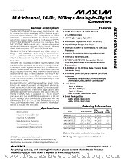 MAX1068 datasheet pdf MAXIM - Dallas Semiconductor