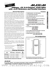 MAX1090 datasheet pdf MAXIM - Dallas Semiconductor