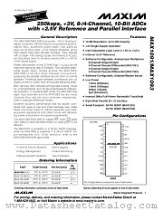 MAX1091 datasheet pdf MAXIM - Dallas Semiconductor