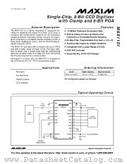 MAX1101 datasheet pdf MAXIM - Dallas Semiconductor