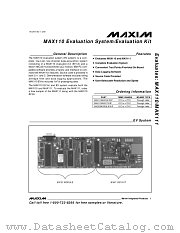 MAX110EVC32 datasheet pdf MAXIM - Dallas Semiconductor