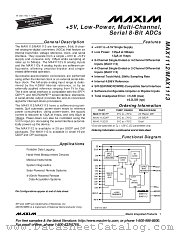 MAX1113 datasheet pdf MAXIM - Dallas Semiconductor