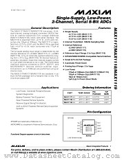 MAX1118 datasheet pdf MAXIM - Dallas Semiconductor