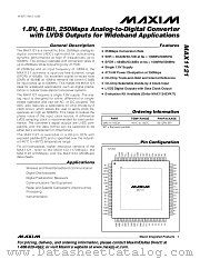 MAX1121 datasheet pdf MAXIM - Dallas Semiconductor