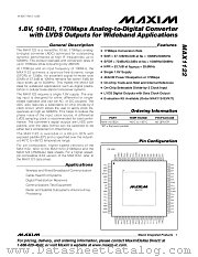 MAX1122 datasheet pdf MAXIM - Dallas Semiconductor