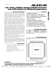 MAX1123 datasheet pdf MAXIM - Dallas Semiconductor