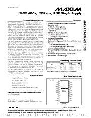 MAX1134 datasheet pdf MAXIM - Dallas Semiconductor