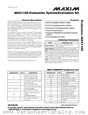 MAX1169EVKIT datasheet pdf MAXIM - Dallas Semiconductor