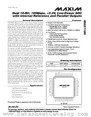 MAX1180 datasheet pdf MAXIM - Dallas Semiconductor