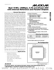 MAX1190 datasheet pdf MAXIM - Dallas Semiconductor