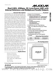 MAX1196 datasheet pdf MAXIM - Dallas Semiconductor