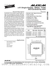 MAX1200 datasheet pdf MAXIM - Dallas Semiconductor