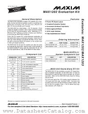 MAX1203EVKIT datasheet pdf MAXIM - Dallas Semiconductor