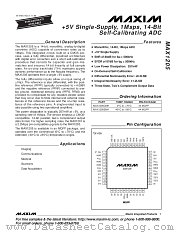 MAX1205 datasheet pdf MAXIM - Dallas Semiconductor