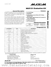 MAX121EVKIT datasheet pdf MAXIM - Dallas Semiconductor