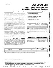 MAX1231EVKIT datasheet pdf MAXIM - Dallas Semiconductor