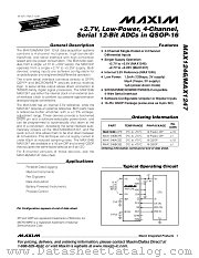 MAX1246 datasheet pdf MAXIM - Dallas Semiconductor