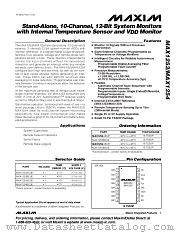 MAX1253 datasheet pdf MAXIM - Dallas Semiconductor