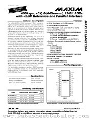 MAX1262 datasheet pdf MAXIM - Dallas Semiconductor