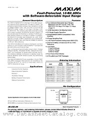 MAX1273 datasheet pdf MAXIM - Dallas Semiconductor