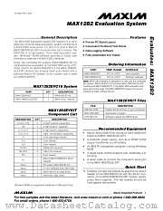 MAX1282EVSYSTEM datasheet pdf MAXIM - Dallas Semiconductor