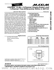 MAX1289 datasheet pdf MAXIM - Dallas Semiconductor