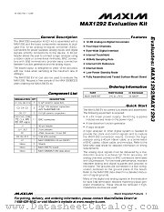 MAX1292EVKIT datasheet pdf MAXIM - Dallas Semiconductor