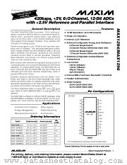MAX1296 datasheet pdf MAXIM - Dallas Semiconductor