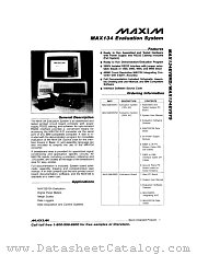 MAX134EVSYS datasheet pdf MAXIM - Dallas Semiconductor