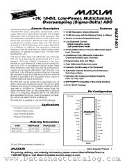 MAX1401 datasheet pdf MAXIM - Dallas Semiconductor