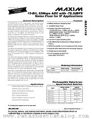 MAX1418 datasheet pdf MAXIM - Dallas Semiconductor