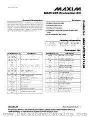 MAX1426EVKIT datasheet pdf MAXIM - Dallas Semiconductor