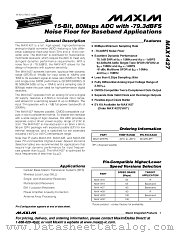 MAX1427 datasheet pdf MAXIM - Dallas Semiconductor