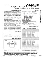 MAX144 datasheet pdf MAXIM - Dallas Semiconductor