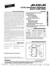 MAX146 datasheet pdf MAXIM - Dallas Semiconductor