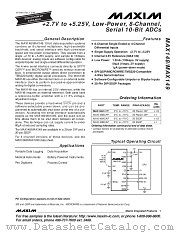 MAX148 datasheet pdf MAXIM - Dallas Semiconductor