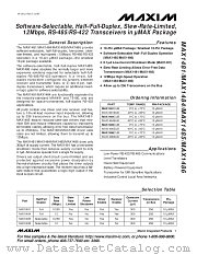 MAX1484 datasheet pdf MAXIM - Dallas Semiconductor